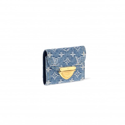 LOUIS VUITTON  DENIM VICTORINE WALLET M82959 (12*9.5*1.5cm)